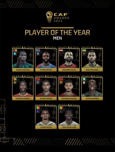 CAF nomination list