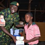 Commander, OPWS, Major general Moses Gara making a presentation during the outreach