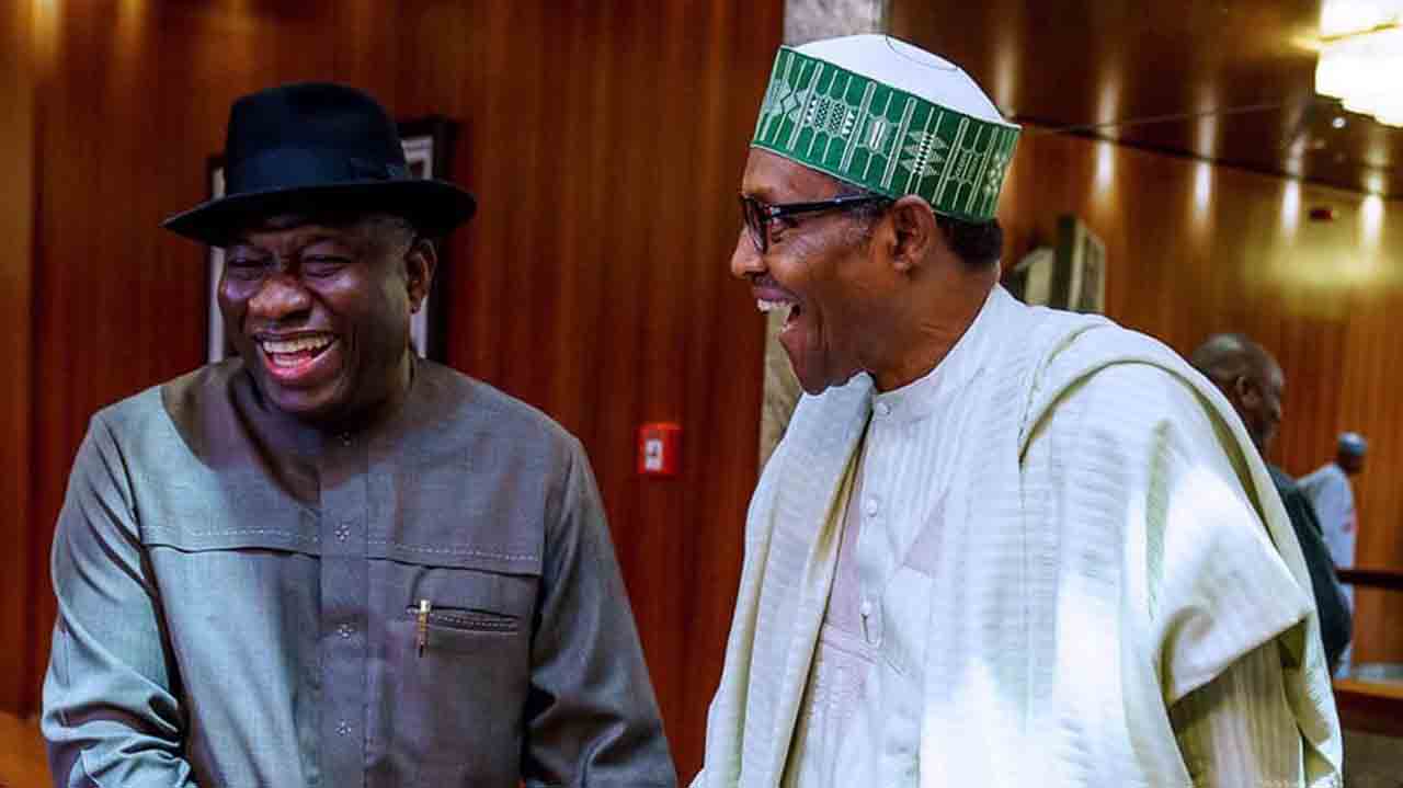 Goodluck Jonathan and Muhammadu Buhari