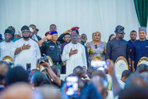 Okpebholo swears in new commissioners, urges them to wear ‘Asiwaju cap’ or forget attending exco