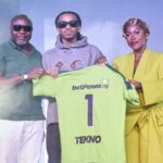L-R- CEO Lagos State Lotteries & Gaming Authority, Mr Abiola Bashir, Tekno and Borah Omary Ndanyungu, Head of Local Marketing & CSR at betPawa.