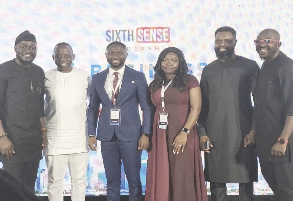 L-R- Olasunkanmi; Niyi Adesanya, Ukwenga, Molehin and Ademola Aderibigbe at the event