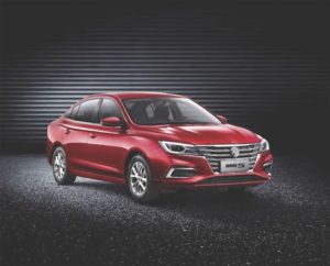 MG5 CNG (bi-fuel) sedan can run on CNG or petrol