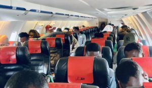 Super Eagles land in Uyo