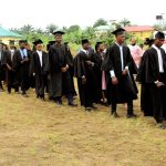 Matriculating students at Federal College of Education, Ididep, Akwa Ibom