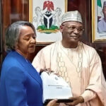 INEC boss Yakubu hands over to Agbamuche, proceeds on terminal leave