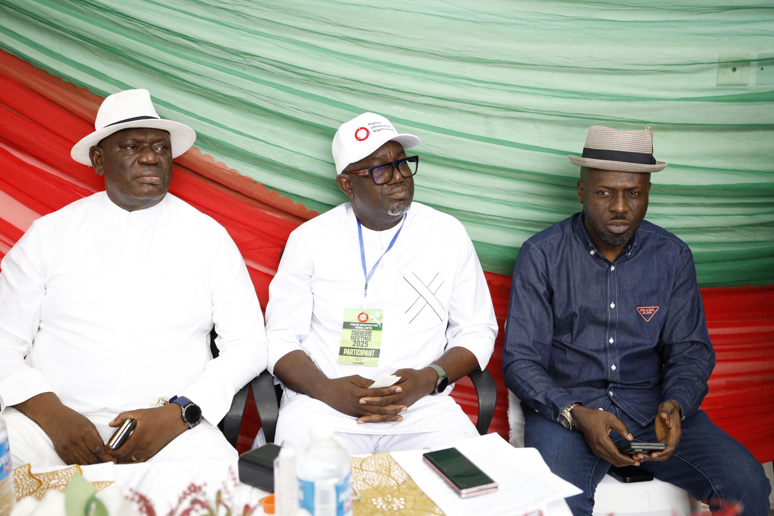 Okaba, Mezeh and Lokpobiri at the event