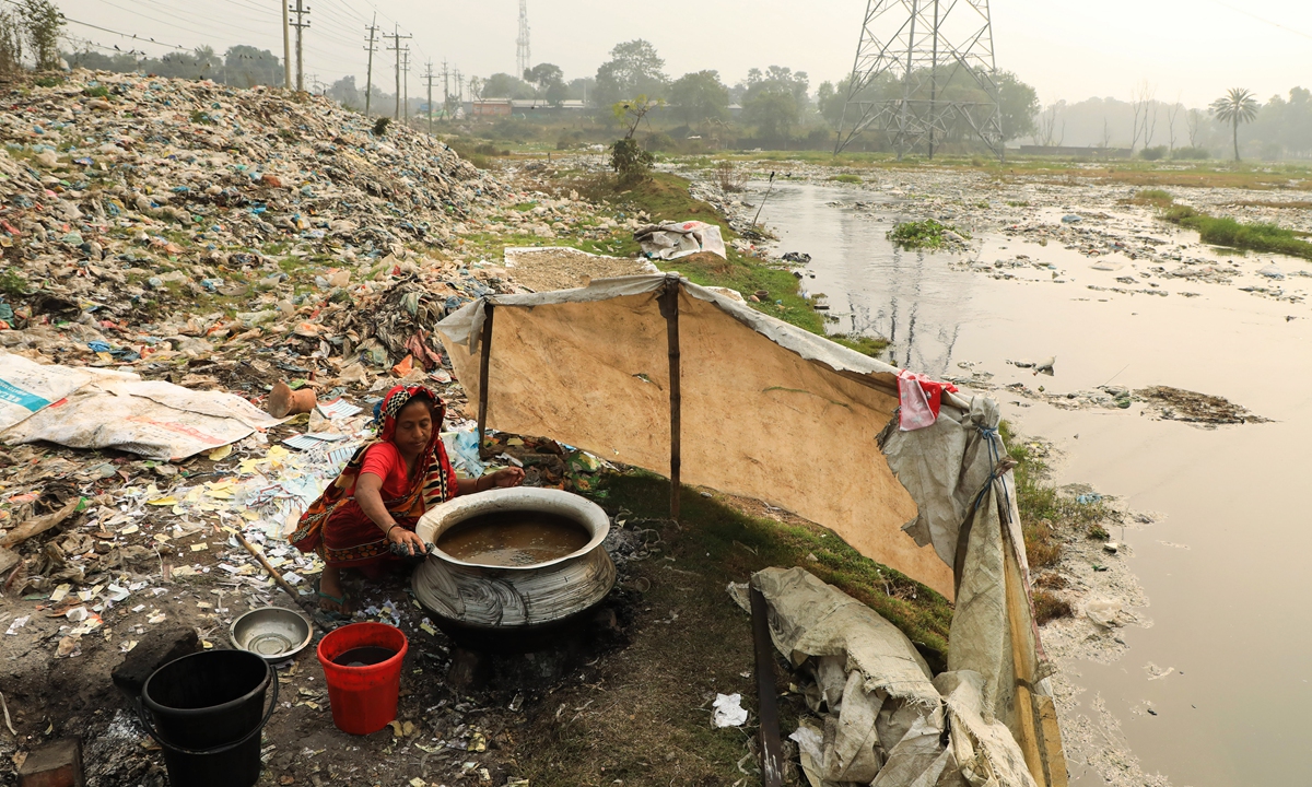 Environment polluted area in Dhaka, Bangladesh – 03 Feb 2022