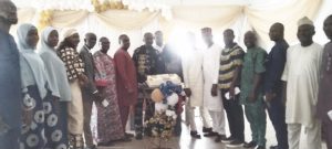 Prof Kayode and wife (middle), Prof. Jide and faculty staff
