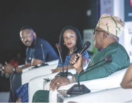 R-L- Odunayo, Parker and Dolapo Kola-Balogun