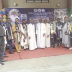 Rev. Adewale Martins with other clergy and some of the ambassadors who received awards