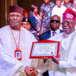 INEC Chairman Mahmood Yakubu and President Bola Tinubu