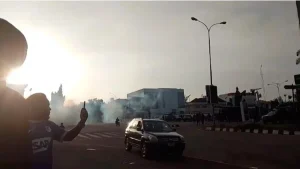 Security operatives disperse protesters in Abuja