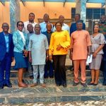 Some of the Journalists in a group photo with resource persons.
