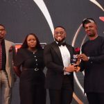 Engineer Nwagba MD/CEO CREDICORP recievering the award
