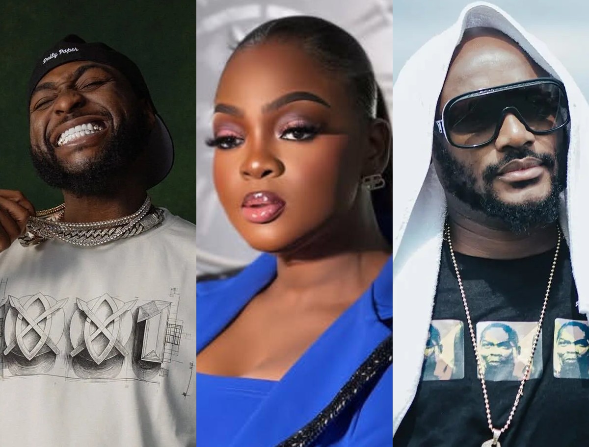 Davido, Eniola Badmus and 2Baba
