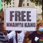 free-nnamdi-kanu-pro-biafra-protest-london-uk-london-united-kingdom-th-july-protester-holds-free-nnamdi-kanu-placard-225343826