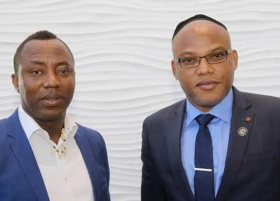 L-R: Omoleye Sowore, Nnamdi Kanu