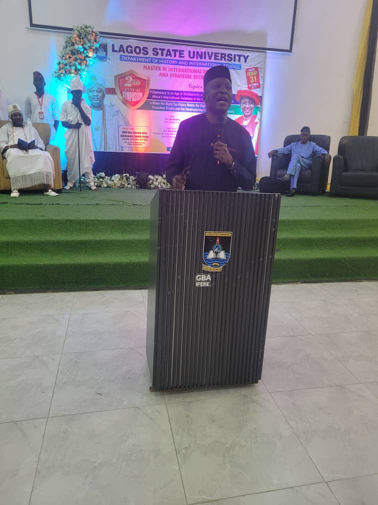 At LASU MIRSS lecture, Aworawo charts new path for Africa's foreign relations