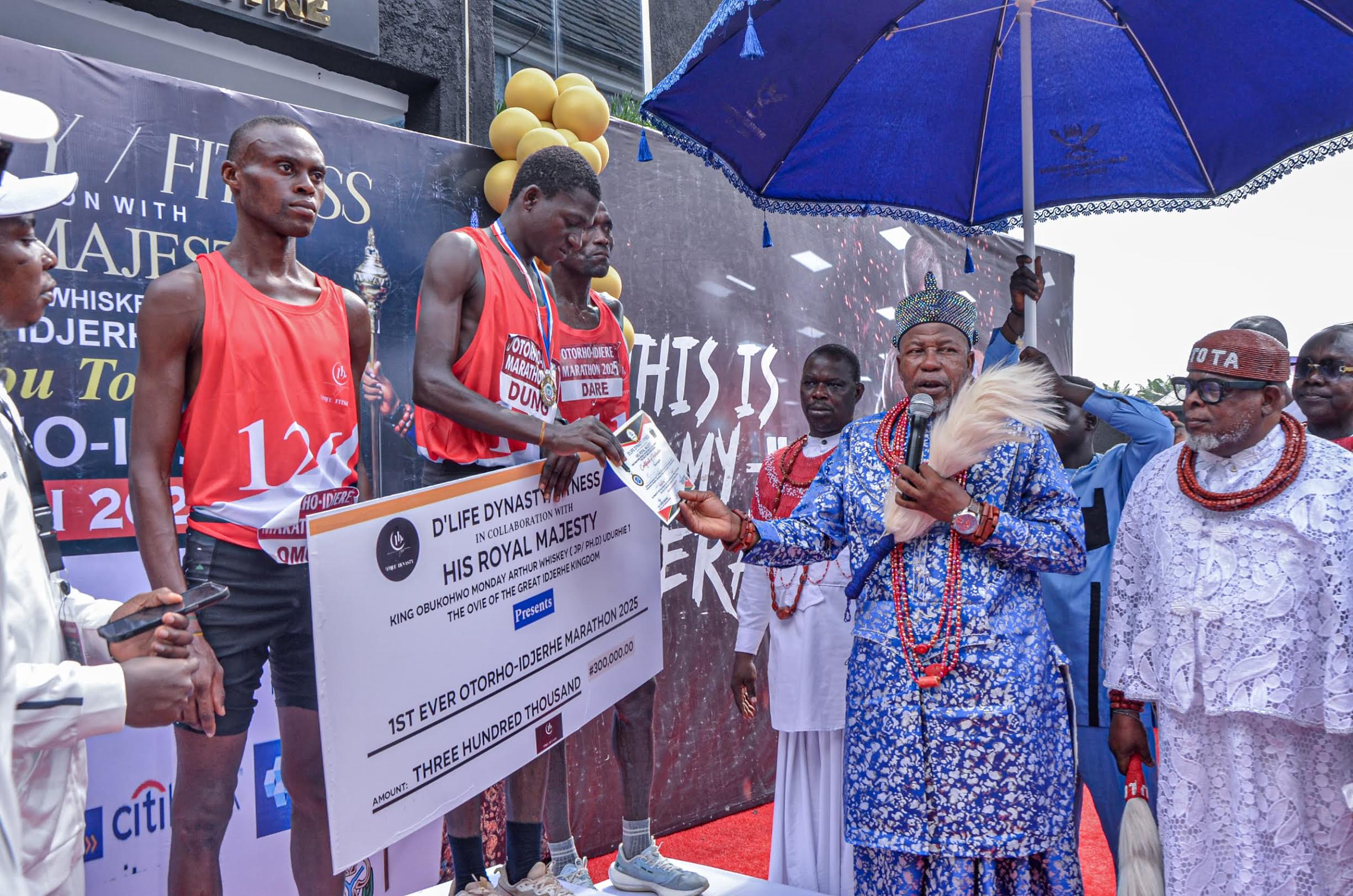 Athletes participate in inaugural Otorho-Idjerhe marathon to honour Delta monarch