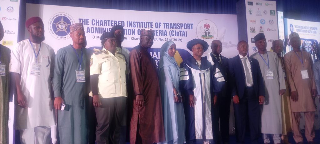 The Governor of Kaduna State Ubah Sani, President of CIOTA , other participants during the Conference