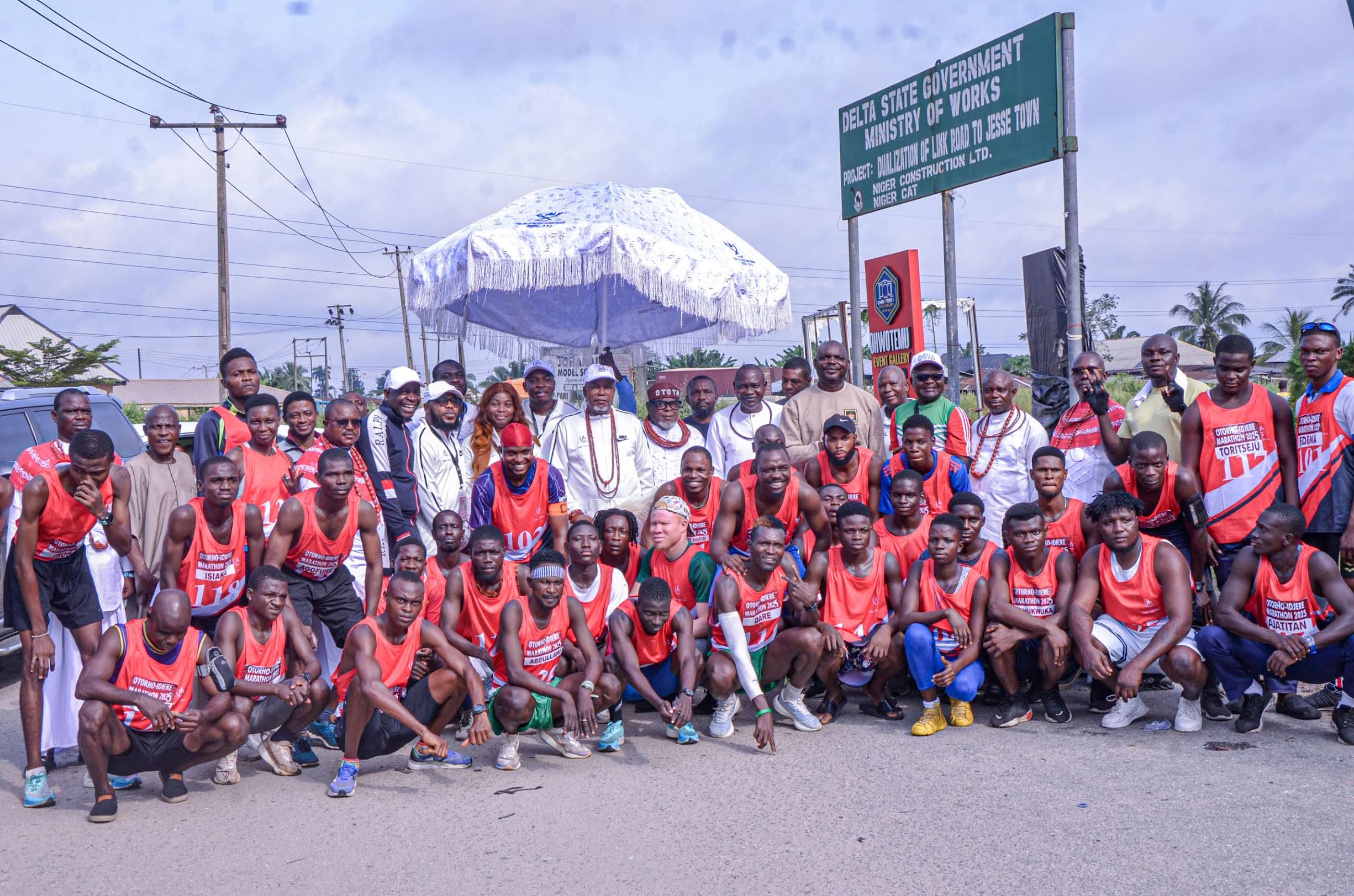 Athletes participate in inaugural Otorho-Idjerhe marathon to honour Delta monarch