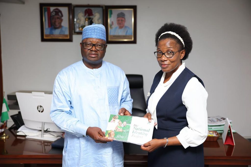 NOA Director General Lanre Issa-Onilu and Jenipher Mutembo, Zambia’s Deputy High Commissioner at the NOA headquarters in Abuja