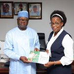 NOA Director General Lanre Issa-Onilu and Jenipher Mutembo, Zambia’s Deputy High Commissioner at the NOA headquarters in Abuja
