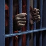 Black man in a US jail