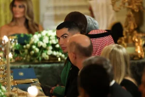 Cristiano Ronaldo at the White House dinner