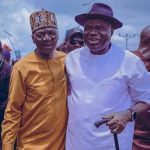 Bayelsa Deputy Governor Lawrence Ewhrudjakpo (l) and Governor Douye Diri (r)