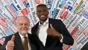 Napoli president and Osimhen