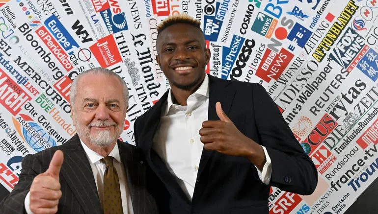Napoli president and Osimhen