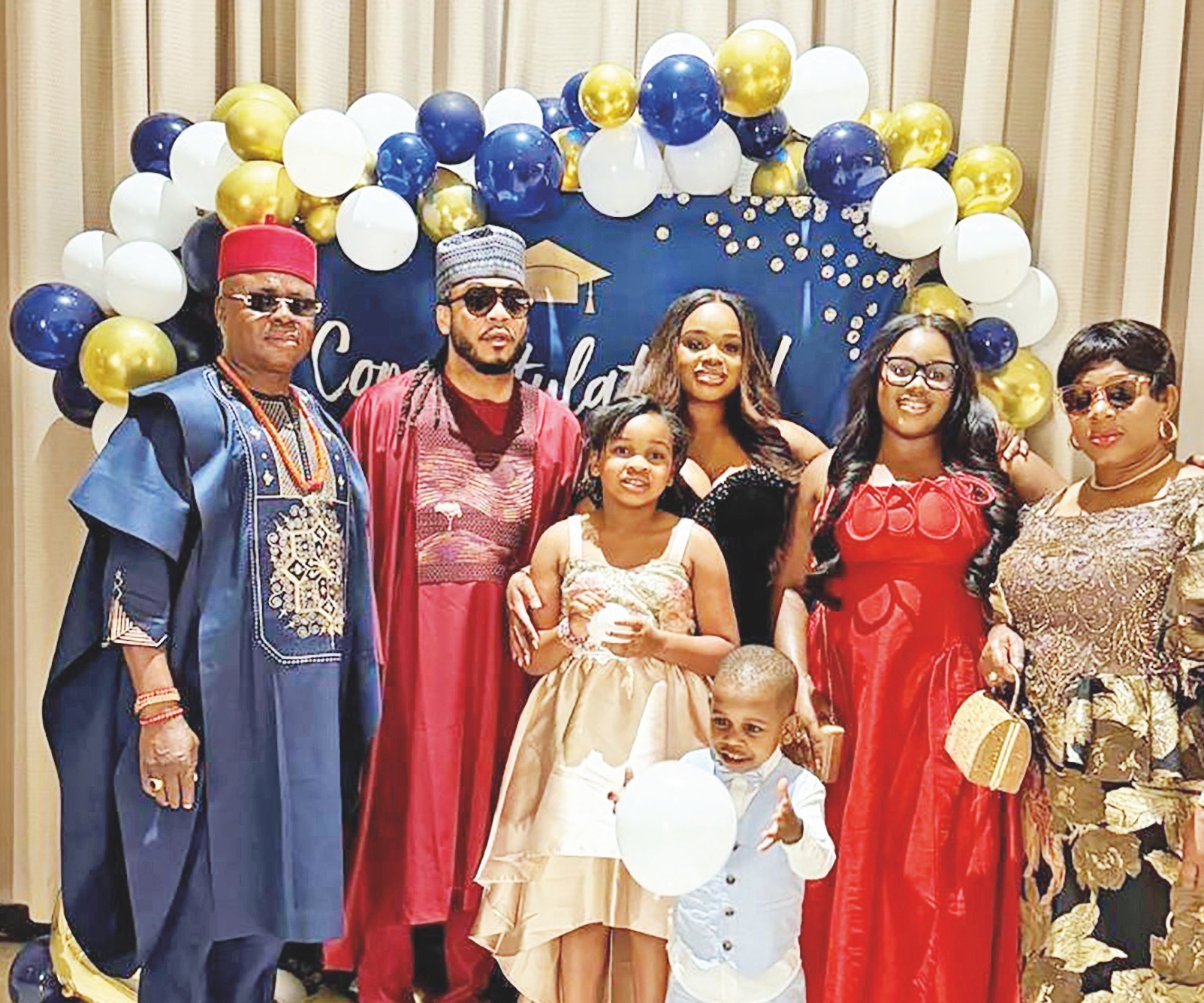 Chief Nicholas Ishiuba Ojinnaka and his family
