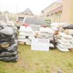Sacks of cannabis