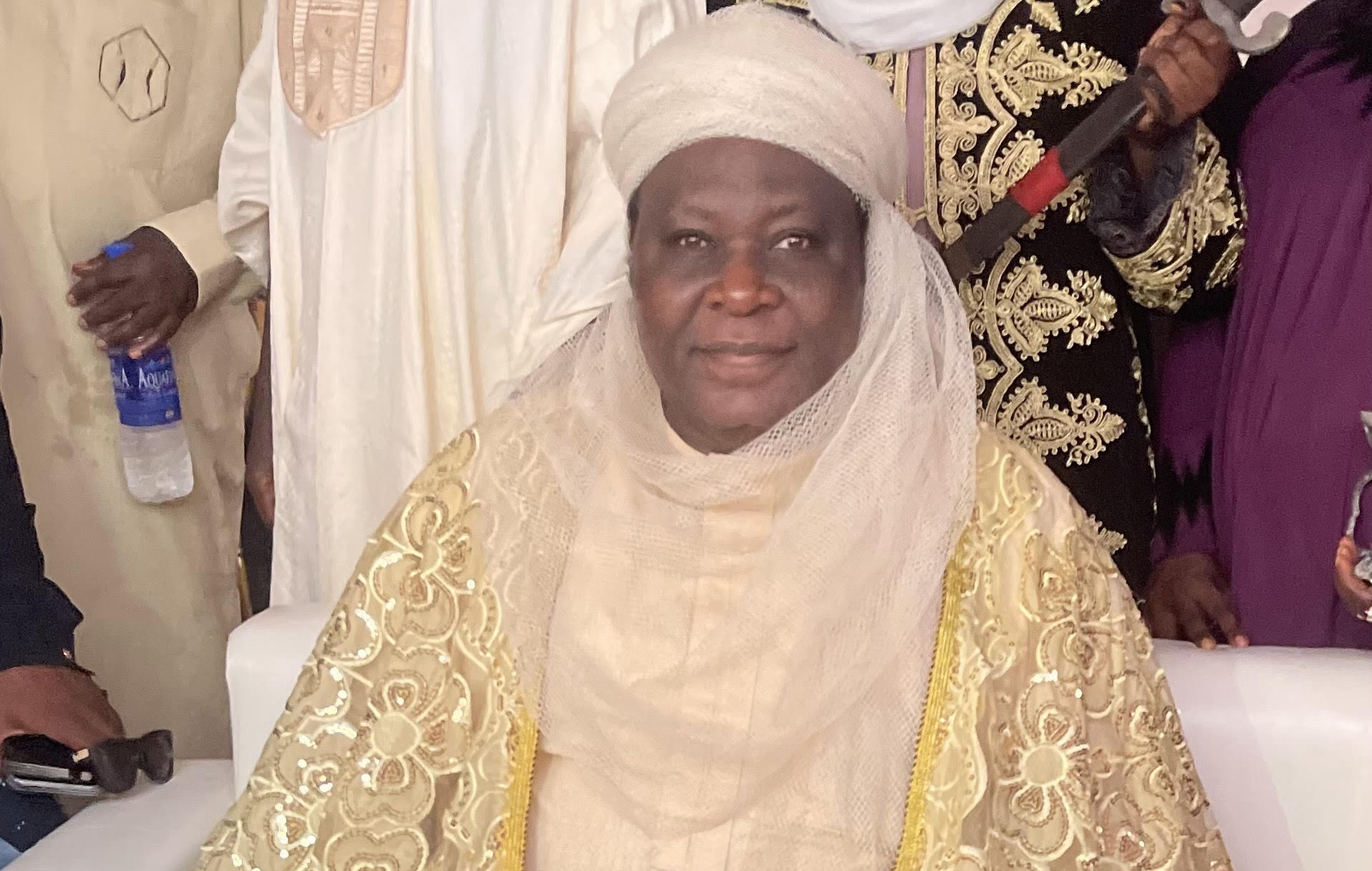 Hon. Thomas Ereyitomi, a lawmaker representing Warri North/Warri South/Warri South West Federal Constituency, decorated with the traditional title of “Madugu” by the Arewa and Muslim groups in Delta State