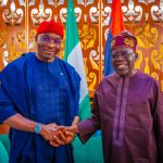 Deputy Senate President Benjamin Kalu and President Bola Tinubu