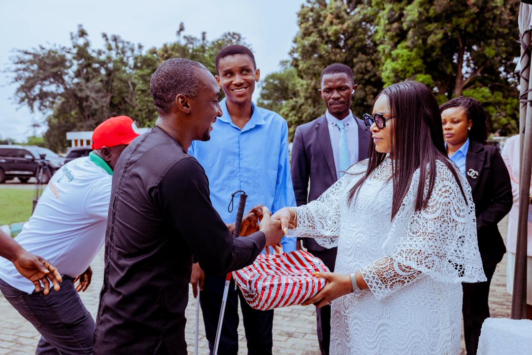 Delta First Lady empowers blind community with food items, assistive devices in Asaba