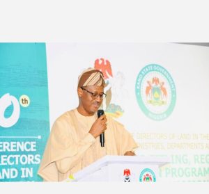 Minister Ahmed Dangiwa calls for 1-3% state budget allocation to land titling and administration at 30th Directors Conference, unlocking $300bn via NLTRDP for Nigeria’s trillion-dollar economy.