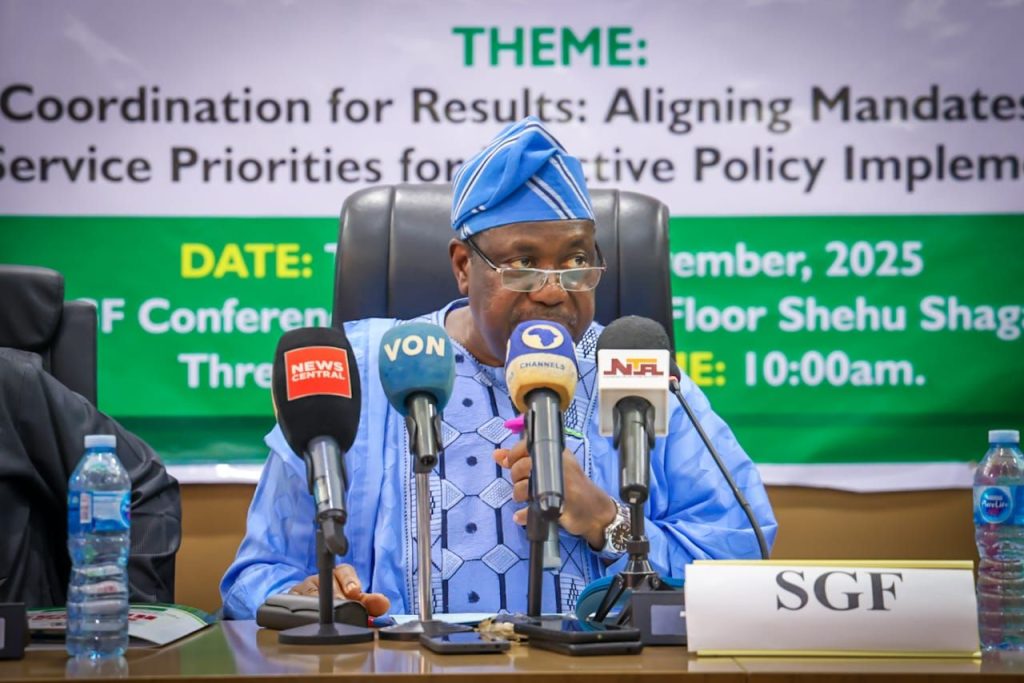 Secretary to the Government of the Federation (SGF) George Akume,