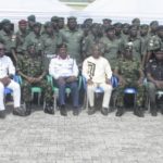 Cross-Section of the newly promoted Soldiers in a group photograph with the CO (R) Major Salma, (Middle) and other invited guests at the event