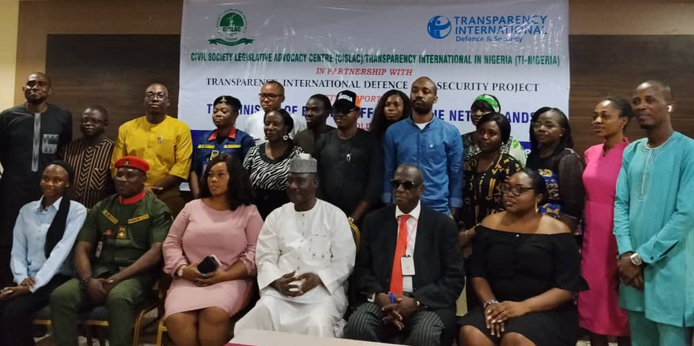 Executive Director of CISLAC, journalists and govt representatives