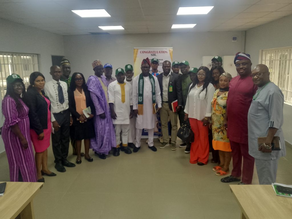 The group during their courtesy call to the ministry of Livestock in Benin City 