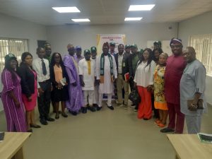 The group during their courtesy call to the ministry of Livestock in Benin City 
