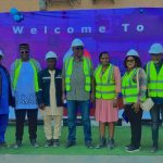 L- R: Dr. Peter Akindeju, GMD/CEO ICS Outsourcing; Mr. Olayinka Adebiyi, COO Ebenco; Dr. Benedict Omonigho, FUPRE; Dr. Ebenezer Oluwagbemiga, Chairman/CEO Ebenco; Sen. Heineken Lokpobiri, State Minister for Petroleum Resources; Mrs. Grace Oluwagbemiga, Director Support Services Ebenco; Ngozi Okonkwo, Director Liquid, NMDPRA; Engr Sam Okereke; Abiola Olayande, Head Business Advisory, ICS Outsourcing, during an inspect of facilities of Ebenco Global Modular Refinery Project in Koko, Delta State