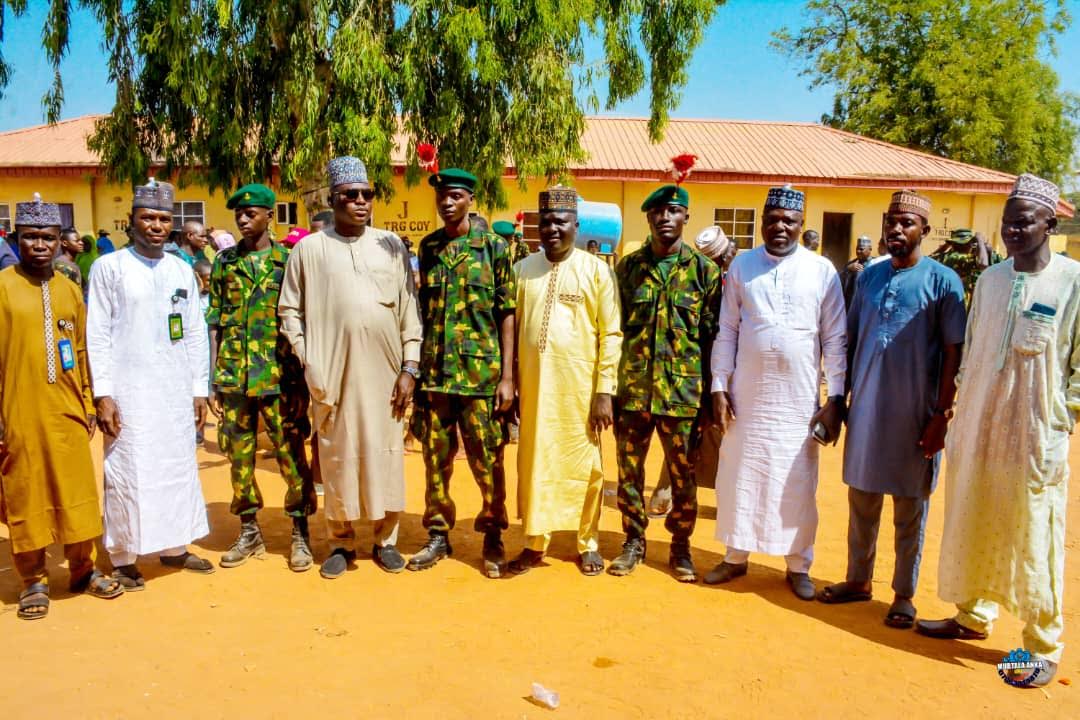 Senator Yari team at the passing out parade in Zaria, Kaduna state