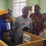 Dr. Alausa, Dr. Dangut and other ministry officials monitoring CB-WASSCE in Lagos