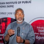 President of the Nigerian Institute of Public Relations (NIPR) and Chairman of Council, Ike Neliaku, at annual dinner for journalists covering its activities in Abuja, Tuesday, December 16, 2025
