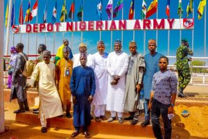 Senator Yari team at the passing out parade in Zaria, Kaduna state