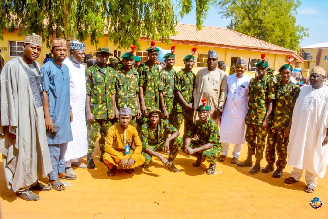 Senator Yari team at the passing out parade in Zaria, Kaduna state
